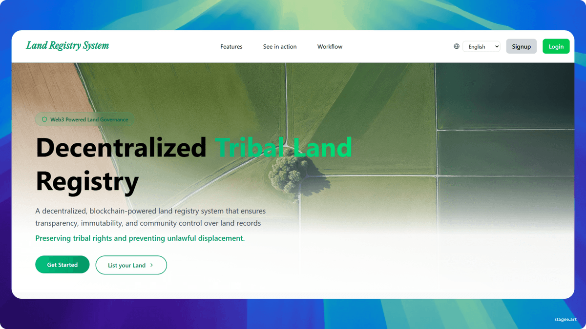 Land Registry Web3 screenshot
